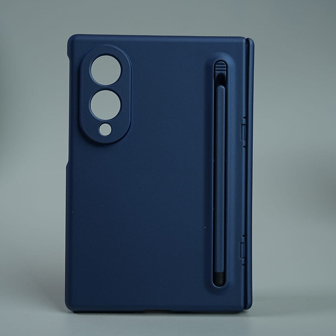 FRATO Z Fold 8 Series Blue Matte Finish Case with Built-in Screen Protector For Samsung Galaxy Z Fold 8 | Full Hinge Protection &amp; S Pen Holder