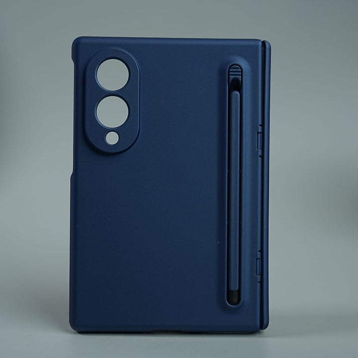 FRATO Z Fold 8 Series Blue Matte Finish Case with Built-in Screen Protector For Samsung Galaxy Z Fold 8 | Full Hinge Protection &amp; S Pen Holder