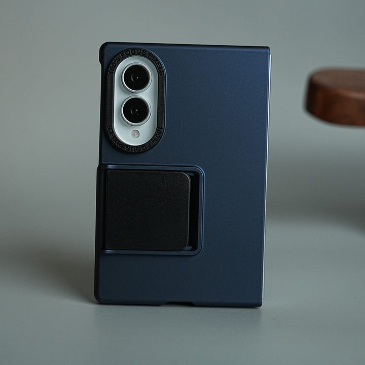 FRATO Z Fold 8 Series Blue Slim Protective Case for Galaxy Z Fold 8 | Built-In Foldable Kickstand