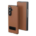 Flip Cover with Metal Kickstand for Samsung Galaxy Z Fold 8 Ultra | PU Leather Protective Case