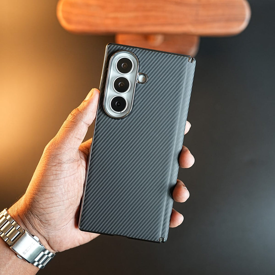 FRATO Z Fold 8 Series Carbon Fiber Design Magnetic Case For Samsung Galaxy Z Fold 8 Ultra | Hinge Protection