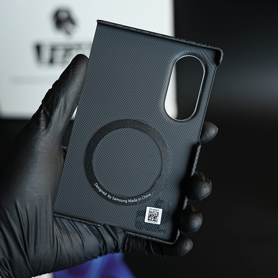 FRATO Z Fold 8 Series Carbon Fiber Texture Case for Samsung Galaxy Z Fold 8 | Magnetic Ring + 2 Ultra HD Tempered Glass