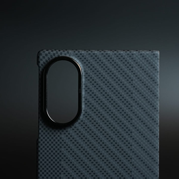 FRATO Z Fold 8 Series Carbon Fiber Texture Case for Samsung Galaxy Z Fold 8 | Magnetic Ring + 2 Ultra HD Tempered Glass