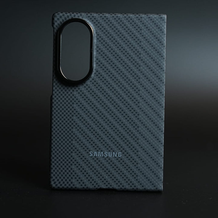 FRATO Z Fold 8 Series Carbon Fiber Texture Case for Samsung Galaxy Z Fold 8 | Magnetic Ring + 2 Ultra HD Tempered Glass