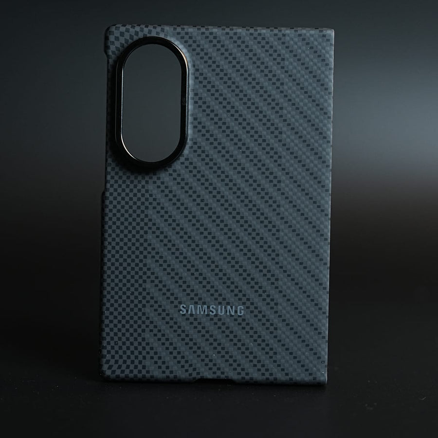 FRATO Z Fold 8 Series Carbon Fiber Texture Case for Samsung Galaxy Z Fold 8 | Magnetic Ring + 2 Ultra HD Tempered Glass