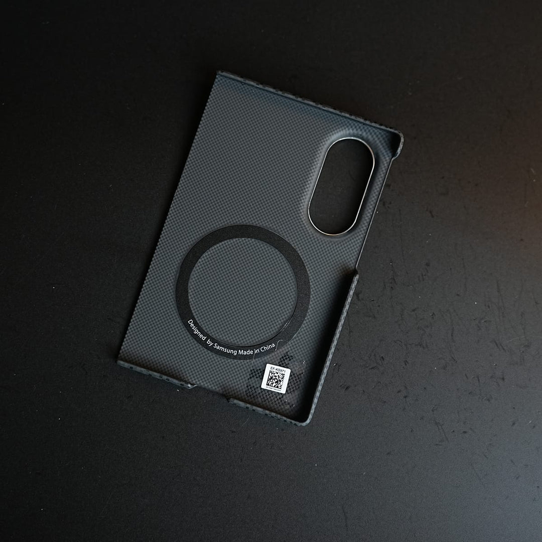 FRATO Z Fold 8 Series Carbon Fiber Texture Case for Samsung Galaxy Z Fold 8 | Magnetic Ring + 2 Ultra HD Tempered Glass