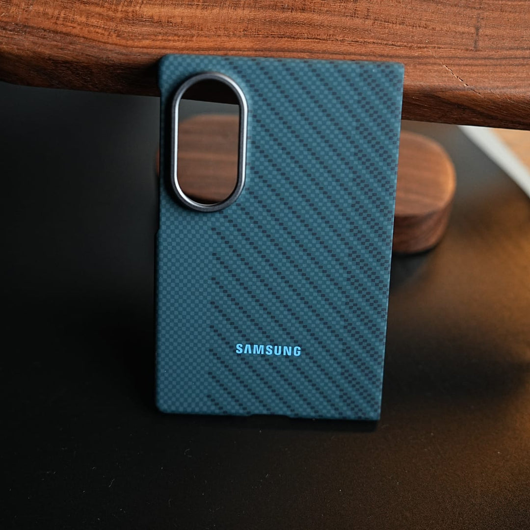 FRATO Z Fold 8 Series Carbon Fiber Texture Case for Samsung Galaxy Z Fold 8 | Magnetic Ring + 2 Ultra HD Tempered Glass