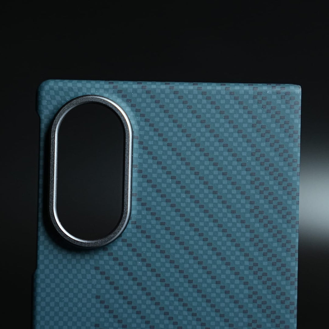 FRATO Z Fold 8 Series Carbon Fiber Texture Case for Samsung Galaxy Z Fold 8 | Magnetic Ring + 2 Ultra HD Tempered Glass