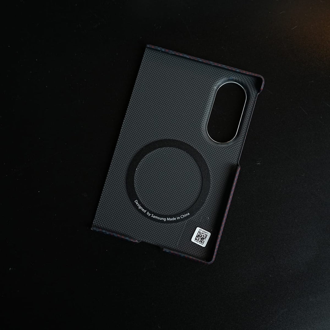 FRATO Z Fold 8 Series Carbon Fiber Texture Case for Samsung Galaxy Z Fold 8 | Magnetic Ring + 2 Ultra HD Tempered Glass