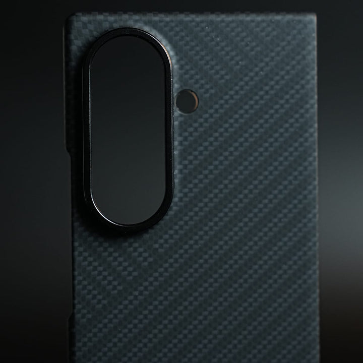 FRATO Z Fold 8 Series Carbon Fiber Texture Case for Samsung Galaxy Z Fold 8 Ultra  | Magnetic Ring + 2 Ultra HD Tempered Glass
