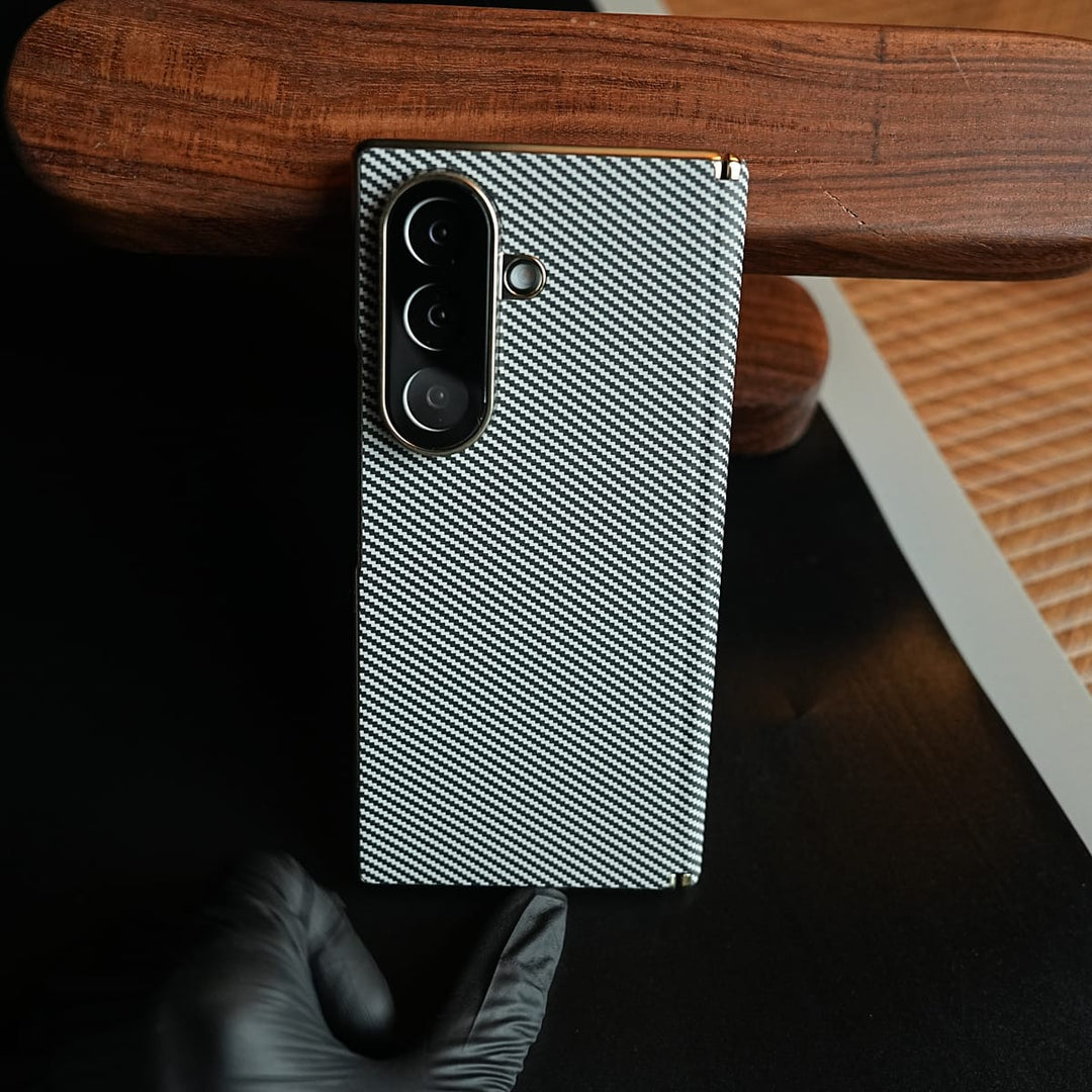 FRATO Z Fold 8 Series Carbon Fiber Texture Cover for Galaxy Z Fold 8 Ultra | Slim Protective Case