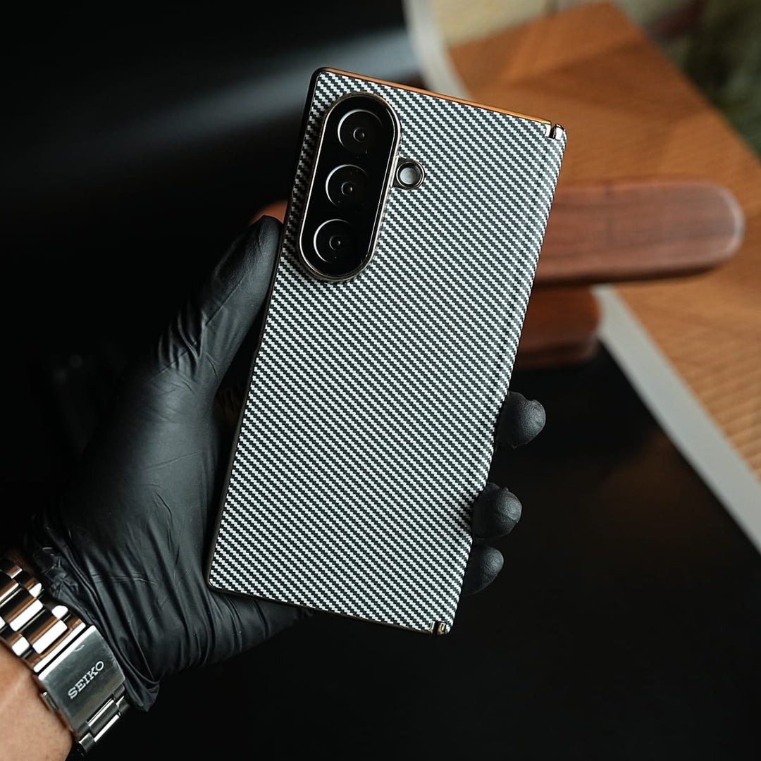 FRATO Z Fold 8 Series Carbon Fiber Texture Cover for Galaxy Z Fold 8 Ultra | Slim Protective Case