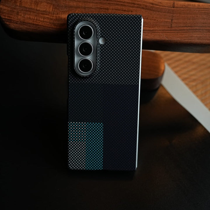 FRATO Z Fold 8 Series Carbon Fiber Texture Design Hard Pc for Galaxy Z Fold 8 Ultra with Magsafe | CornerGreen