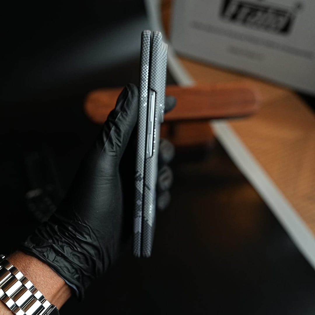 FRATO Z Fold 8 Series Carbon Fiber Texture Design Hard Pc for Galaxy Z Fold 8 Ultra with Magsafe | Gray Mountains