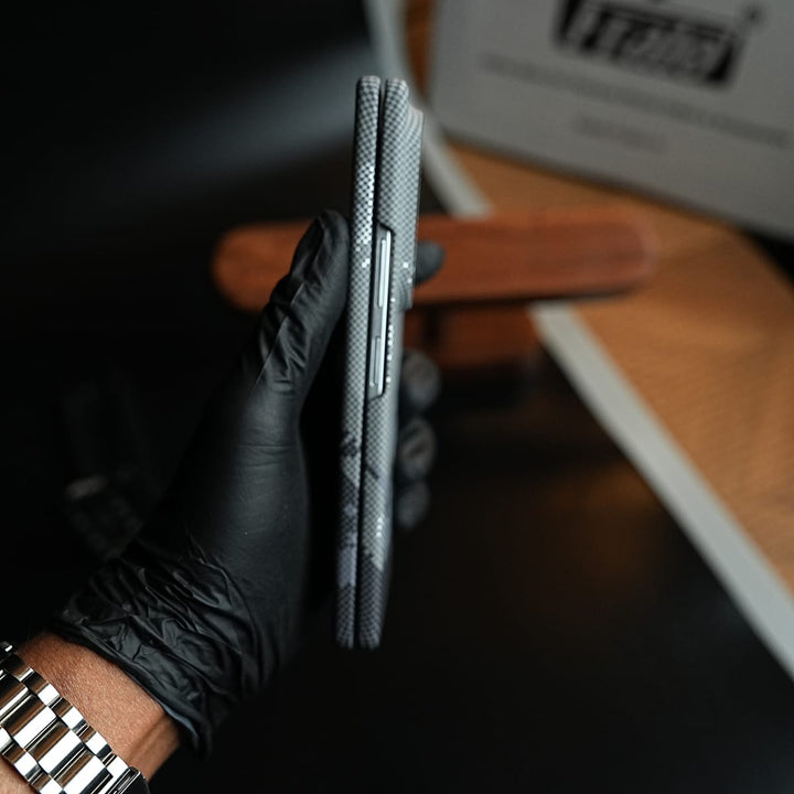 FRATO Z Fold 8 Series Carbon Fiber Texture Design Hard Pc for Galaxy Z Fold 8 Ultra with Magsafe | Gray Mountains