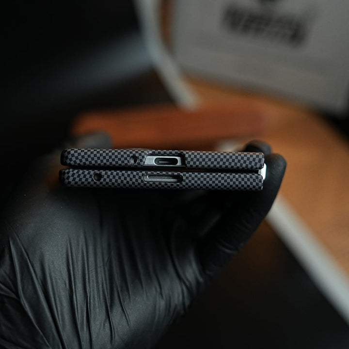 FRATO Z Fold 8 Series Carbon Fiber Texture Design Hard Pc for Galaxy Z Fold 8 Ultra with Magsafe | Gray Mountains