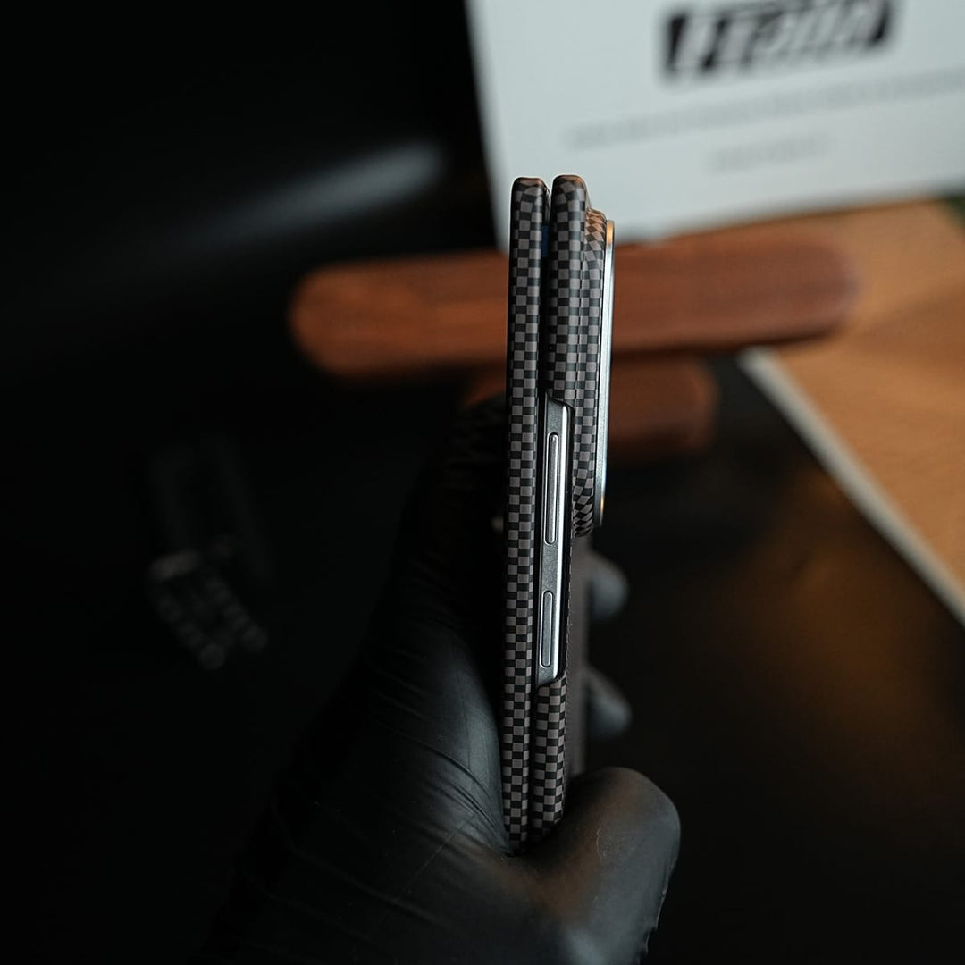 FRATO Z Fold 8 Series Carbon Fiber Texture Magnetic Case for Galaxy Z Fold 8 Ultra | Hinge Protection &amp; Tempered Glass