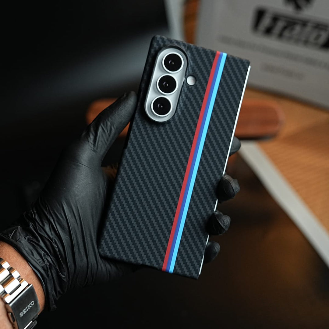 FRATO Z Fold 8 Series Carbon Fiber Texture Stripe Case for Galaxy Z Fold 8 Ultra | MagSafe Case