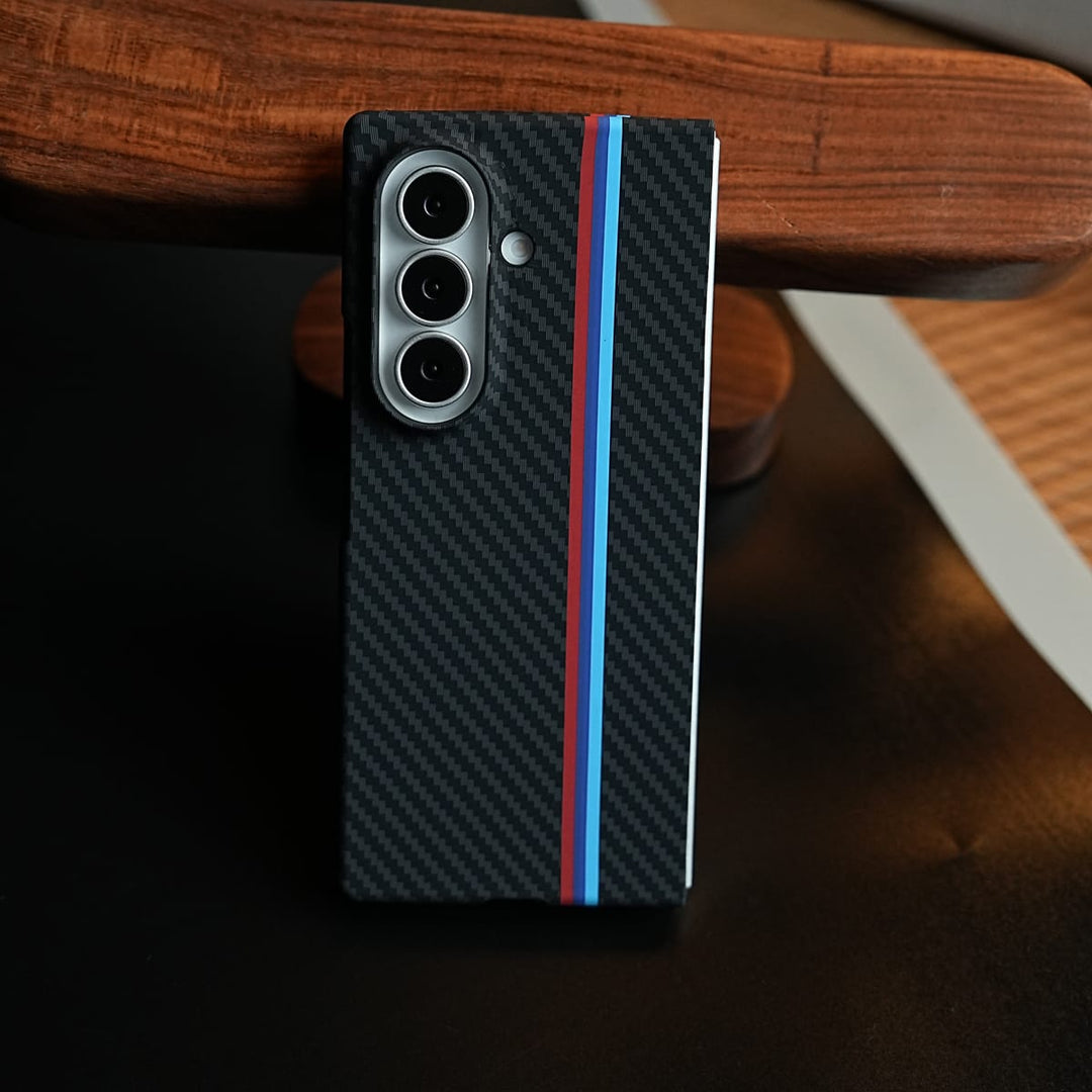 FRATO Z Fold 8 Series Carbon Fiber Texture Stripe Case for Galaxy Z Fold 8 Ultra | MagSafe Case