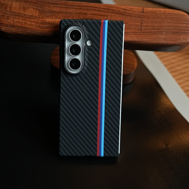 FRATO Z Fold 8 Series Carbon Fiber Texture Stripe Case for Galaxy Z Fold 8 Ultra | MagSafe Case
