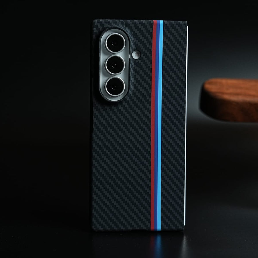 FRATO Z Fold 8 Series Carbon Fiber Texture Stripe Case for Galaxy Z Fold 8 Ultra | MagSafe Case