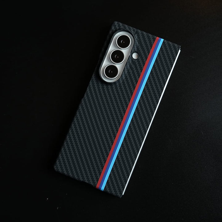 FRATO Z Fold 8 Series Carbon Fiber Texture Stripe Case for Galaxy Z Fold 8 Ultra | MagSafe Case