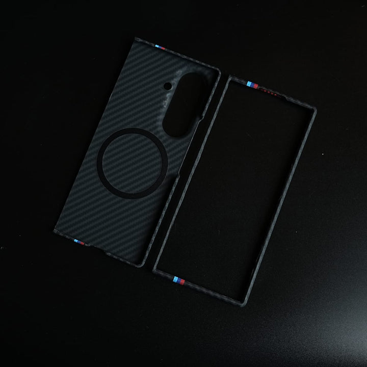 FRATO Z Fold 8 Series Carbon Fiber Texture Stripe Case for Galaxy Z Fold 8 Ultra | MagSafe Case