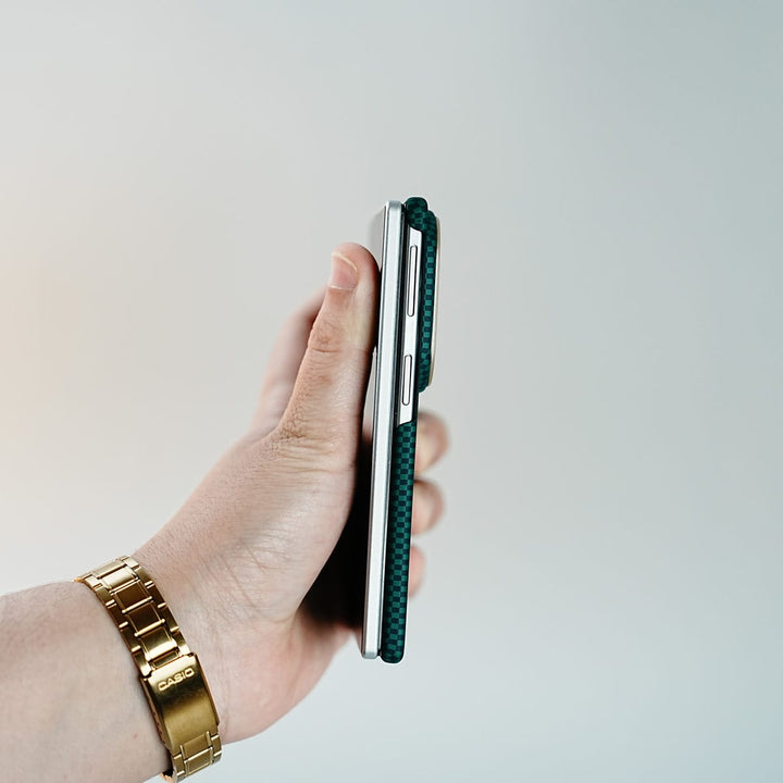 FRATO Z Fold 8 Series Check Pattern Magnetic Back Case for Galaxy Z Fold 8 | Chevron Stripe Design