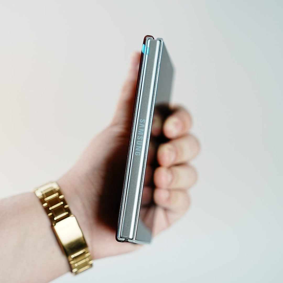 FRATO Z Fold 8 Series Check Pattern Magnetic Back Case for Galaxy Z Fold 8 | Chevron Stripe Design