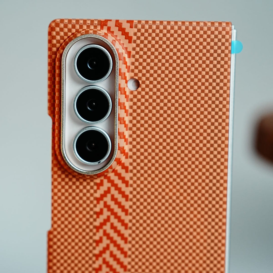 FRATO Z Fold 8 Series Check Pattern Magnetic Back Case for Galaxy Z Fold 8 Ultra | Chevron Stripe Design