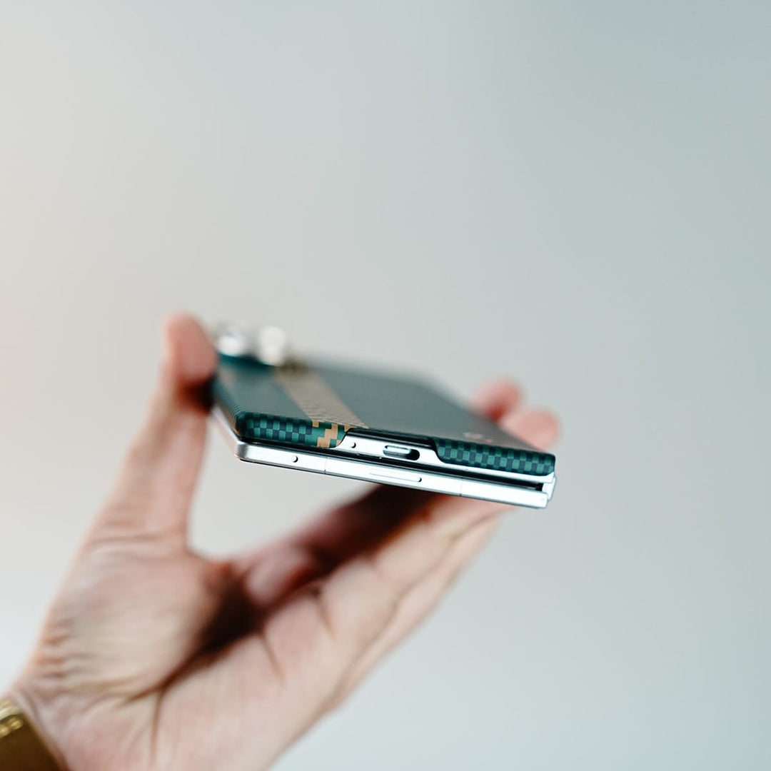 FRATO Z Fold 8 Series Check Pattern Magnetic Back Case for Galaxy Z Fold 8 Ultra | Chevron Stripe Design