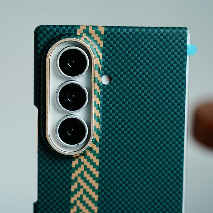 FRATO Z Fold 8 Series Check Pattern Magnetic Back Case for Galaxy Z Fold 8 Ultra | Chevron Stripe Design