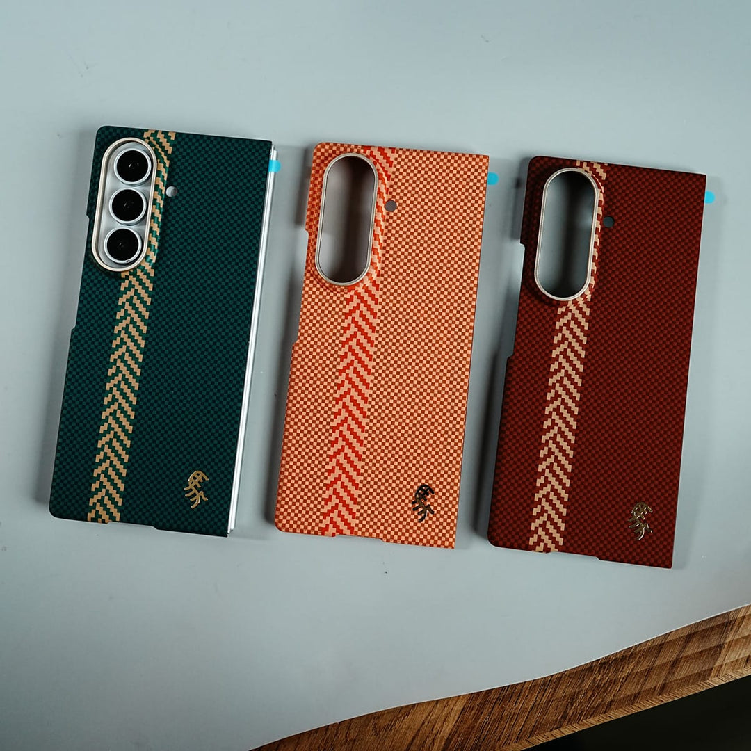 FRATO Z Fold 8 Series Check Pattern Magnetic Back Case for Galaxy Z Fold 8 Ultra | Chevron Stripe Design