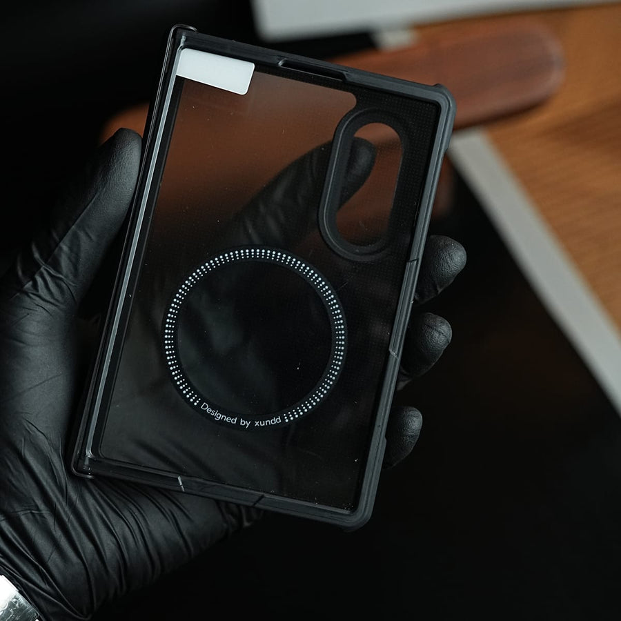 FRATO Z Fold 8 Series Clear Case for Galaxy Z Fold 8 with Magnetic Ring & Hinge Protection