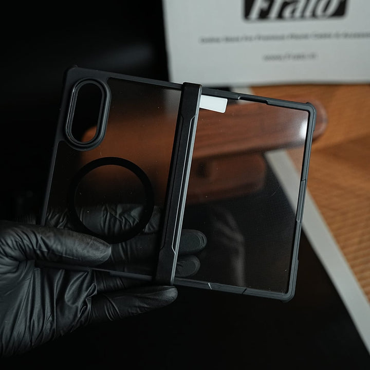 FRATO Z Fold 8 Series Clear Case for Galaxy Z Fold 8 with Magnetic Ring &amp; Hinge Protection