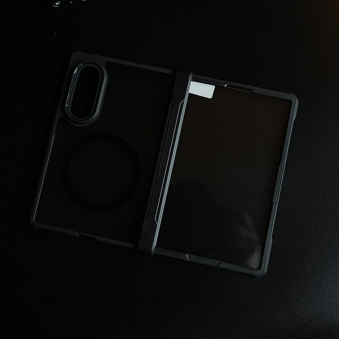 FRATO Z Fold 8 Series Clear Case for Galaxy Z Fold 8 with Magnetic Ring &amp; Hinge Protection