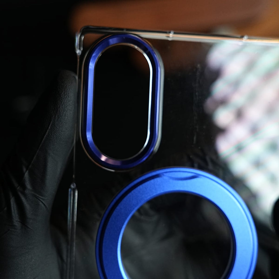 FRATO Z Fold 8 Series Crystal Clear Case for Galaxy Z Fold 8 with Rotating Ring Stand | Front Screen Protector