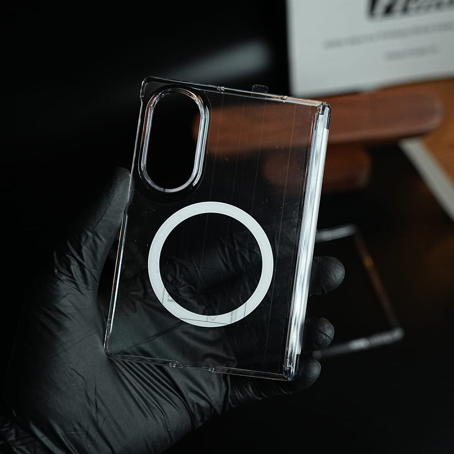 FRATO Z Fold 8 Series Crystal Clear Slim Protective Case for Galaxy Z Fold 8 | Ring Design