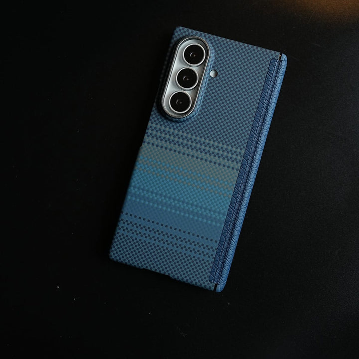 FRATO Z Fold 8 Series Design 4 Carbon Fiber Texture Magnetic Case for Galaxy Z Fold 8 Ultra | Hinge Protection &amp; Tempered Glass