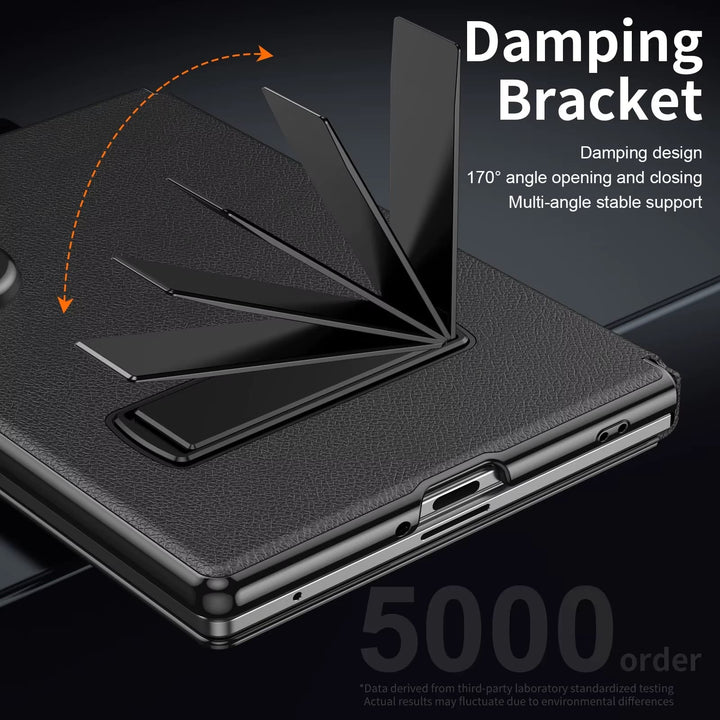 FRATO Z Fold 8 Series Flip Cover with Metal Kickstand for Samsung Galaxy Z Fold 8 | PU Leather Protective Case