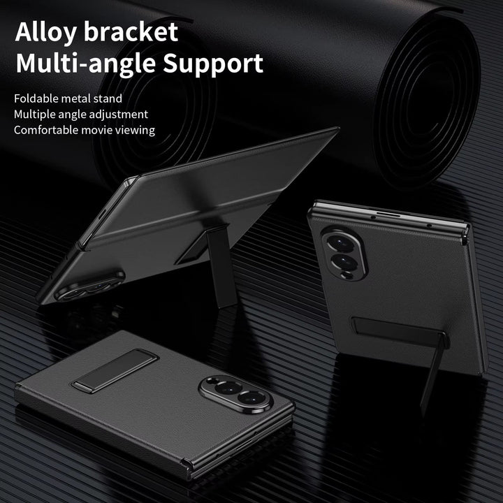 FRATO Z Fold 8 Series Flip Cover with Metal Kickstand for Samsung Galaxy Z Fold 8 | PU Leather Protective Case