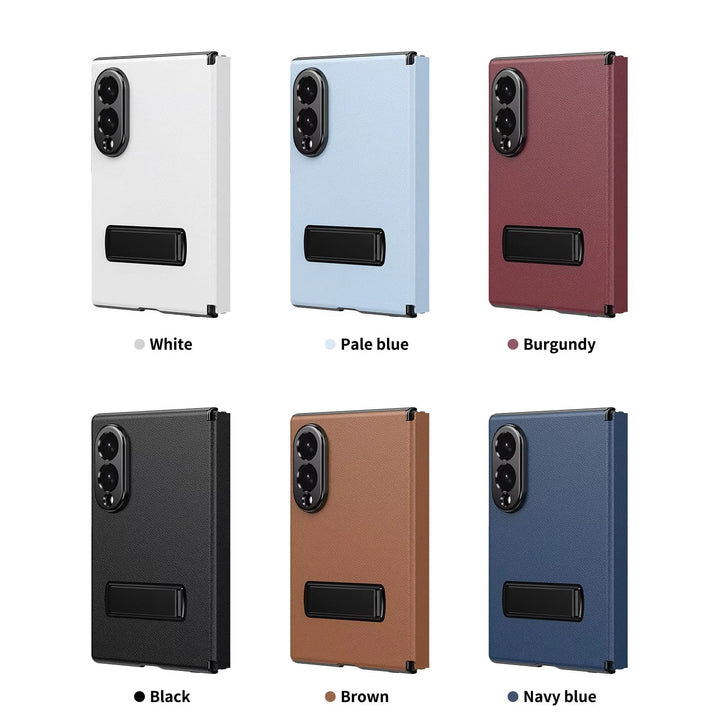 FRATO Z Fold 8 Series Flip Cover with Metal Kickstand for Samsung Galaxy Z Fold 8 | PU Leather Protective Case