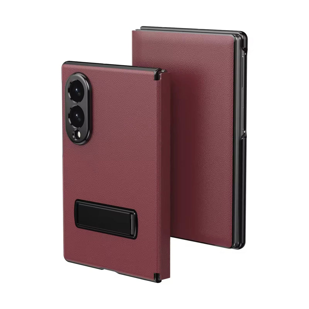 FRATO Z Fold 8 Series Flip Cover with Metal Kickstand for Samsung Galaxy Z Fold 8 | PU Leather Protective Case