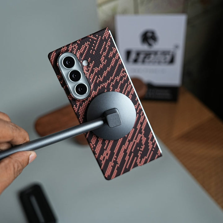 FRATO Z Fold 8 Series Geometric Pixel Pattern Magnetic Case for Galaxy Z Fold 8 Ultra | Slim Protective Cover