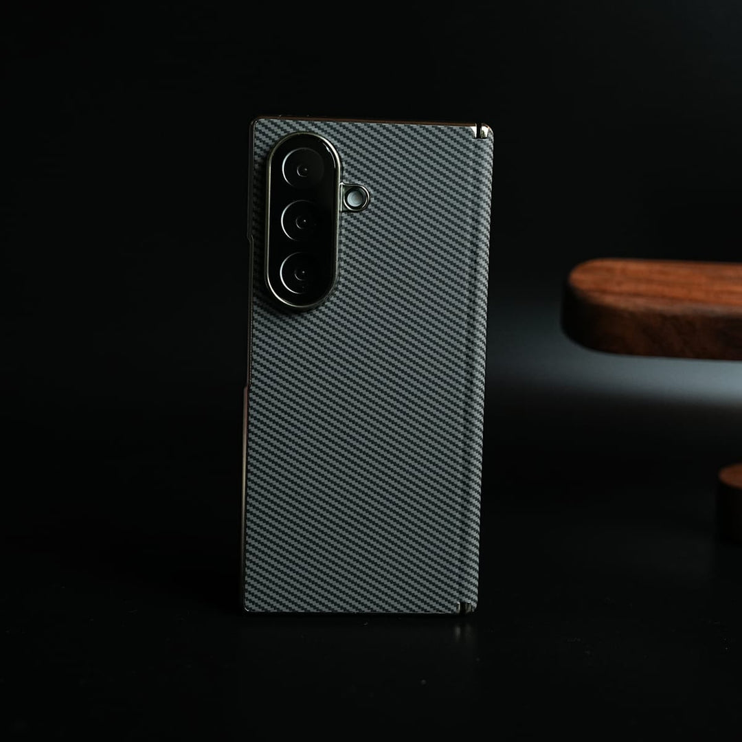 FRATO Z Fold 8 Series Gray Carbon Fiber Texture Cover for Galaxy Z Fold 8 Ultra | Slim Protective Case