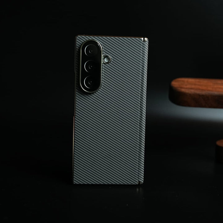 FRATO Z Fold 8 Series Gray Carbon Fiber Texture Cover for Galaxy Z Fold 8 Ultra | Slim Protective Case