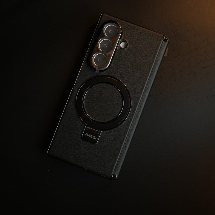 FRATO Z Fold 8 Series Leather Texture Case for Samsung Galaxy Z Fold 8 Ultra | Ring Stand &amp; Screen Protector
