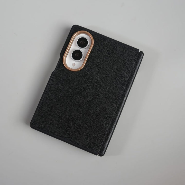 FRATO Z Fold 8 Series Leather Texture Magnetic Case for Galaxy Z Fold 8 | Hinge Protection and Metal Camera Guard