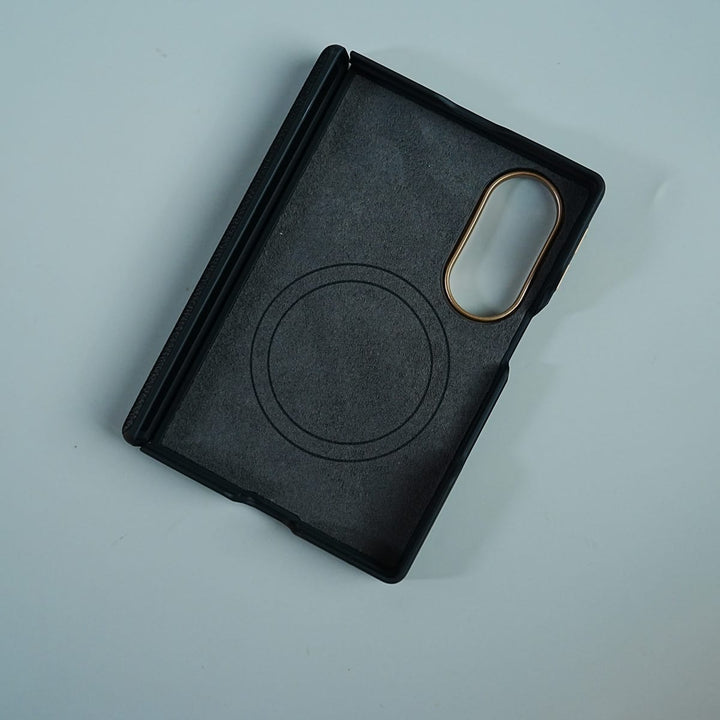 FRATO Z Fold 8 Series Leather Texture Magnetic Case for Galaxy Z Fold 8 | Hinge Protection and Metal Camera Guard
