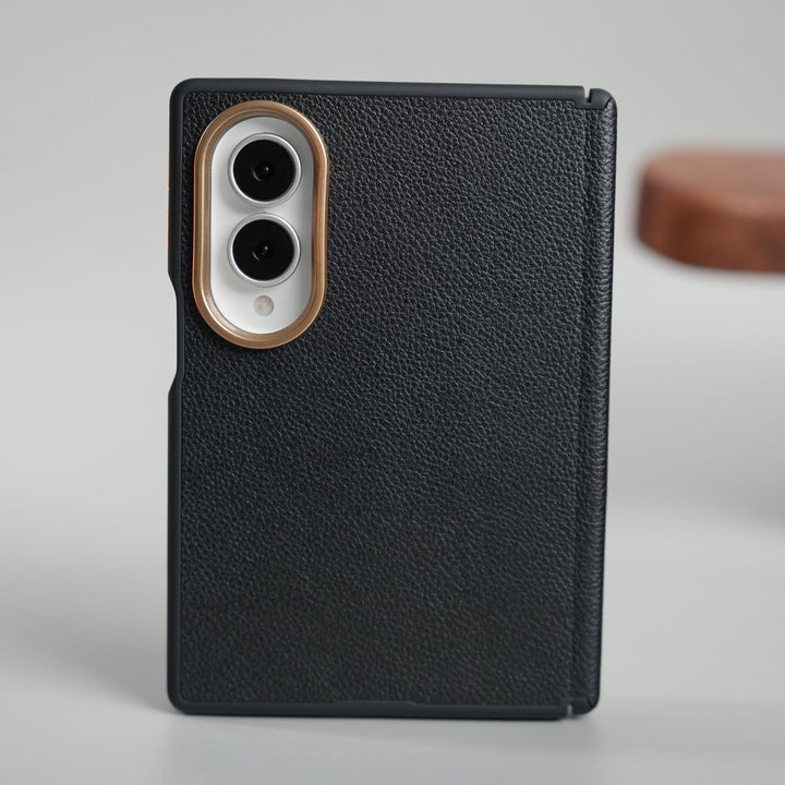 FRATO Z Fold 8 Series Leather Texture Magnetic Case for Galaxy Z Fold 8 | Hinge Protection and Metal Camera Guard